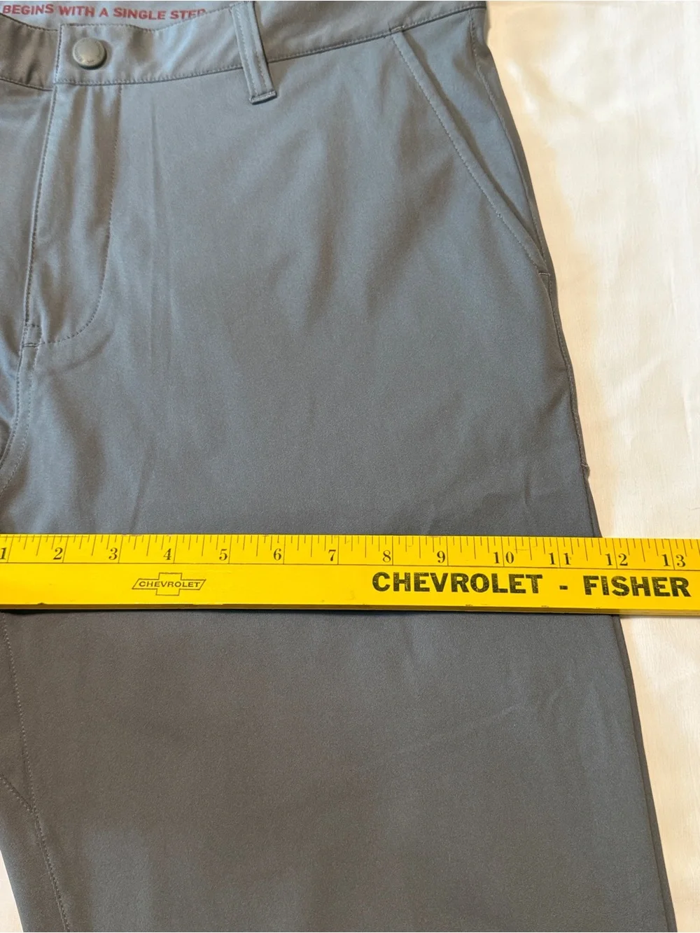 Rhone Commuter Pants Gray 35x29 Performance Stretch Men's Slim Golf